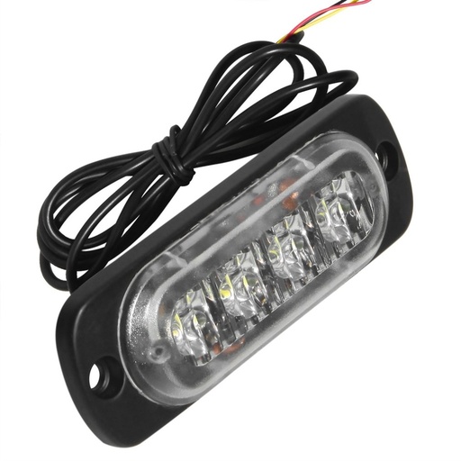 [32834741494-TW] 新4 LED 12-24V超絲車汽車卡車閃光燈閃光後側輕車緊急汽車緊急沃尼