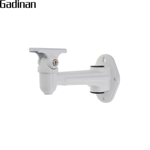 [32843862704-TW] GADINAN 閉路電視壁掛支架，鋁製金屬銀色支架，室內外適用 IP C 子彈頭攝影機
