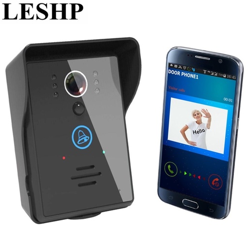[32858847136-TW] Leshp無線視頻門電話WiFi IR夜視視覺門鈴140度超寬觀看