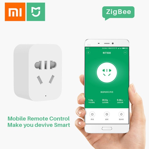 [32859669484-TW] 原始小米mijia智能套件插頭Zigbee WiFi應用程序無線遙控計時器開關電源