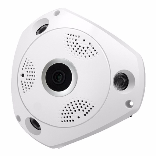 [32862862350-TW] 360度全景魚眼攝像頭WiFi HD 960P家居監視
