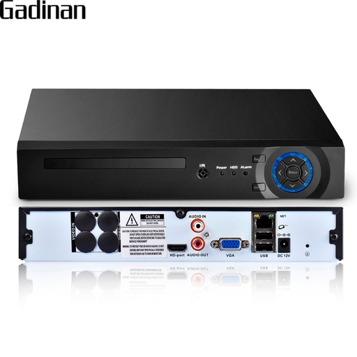 [32863573248-TW] GADINAN H.265 25CH 5MP/8CH 4K（8MP）/32CH 1080P安全NVR支持1x6TB SATA HDD帶有Xmeye App HDM
