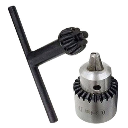 [32896829163-TW] 1pc高精度鑽頭鑰匙3.17mm黃銅迷你電動機軸夾緊0.3-4mm JT0錐度