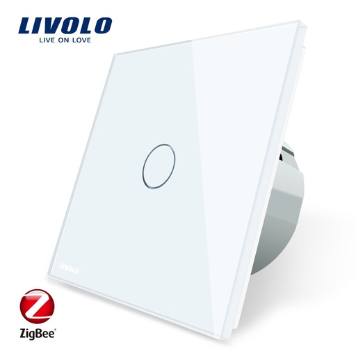 [32919238619-TW] Livolo EU標準Zigbee Smart Home Wall Touch開關，觸摸/WiFi/App Control，與Alexa一起使用，ONL