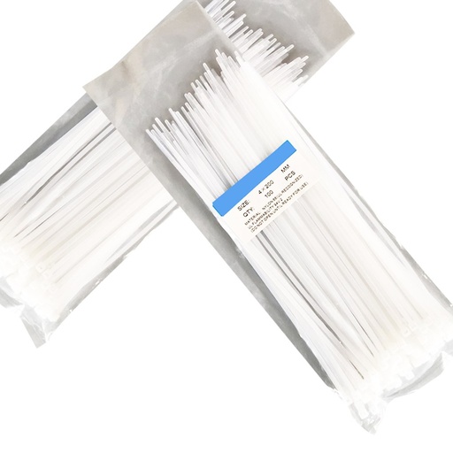 [32932982587-TW] 100pcs/bag自鎖尼龍電線塑料網絡電纜拉鍊紮線束包裹綁帶熱