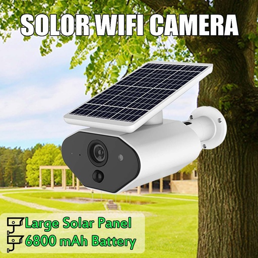 [32957913836-TW] WiFi無線太陽能監視IP攝像頭1080p 2.0MP防水夜視對講機Indo Indo