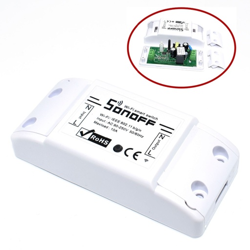 [32961414594-TW] Sonoff Basic WiFi開關DIY無線遠程Domotica輕型智能家庭自動化繼電器模塊控制
