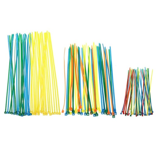 [32970296535-TW] 40pcs自鎖電纜綁帶RJXHOBBY 2.5x100/3x150/4x200mm混合顏色自鎖尼龍電纜Ti