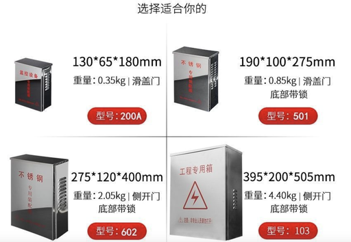 [JYHK002-TW] 監控戶外防水不鏽鋼配電箱監控箱室內室外網絡設備家用弱電防水盒