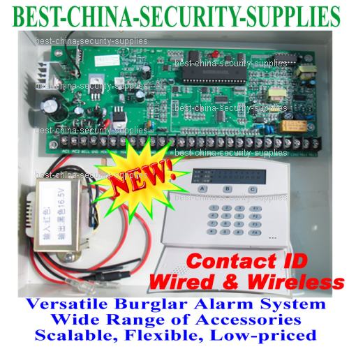 [LM1616G-TW] 16 Wired 16 Wireless Zones Home Security Burglar Alarm with Keypad GSM PSTN Dual Mode Dialer Ademco CID