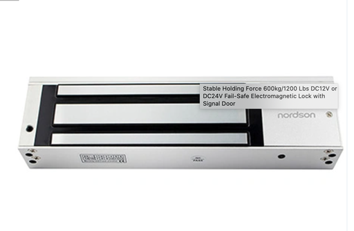 [NORDS10092219-TW] 穩定的持有力600kg/1200磅DC12V或DC24V帶信號門的電磁電磁鎖