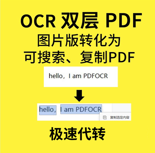 [ocr-TW] 人工ocr掃描版pdf轉換雙層pdf複製搜索檢索中日文俄法德韓語投標