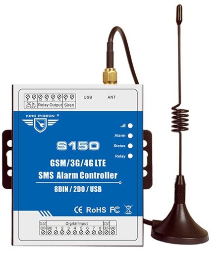 [S1502-TW] GSM SMS警報控制器用於GSM訪問控制系統，GSM門開啟器，自動監視，閥門控制