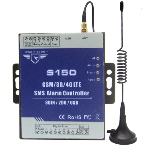 [S1504-TW] GSM 4G SMS警報控制器用於GSM訪問控制系統GSM開啟器自動監視肺門控制