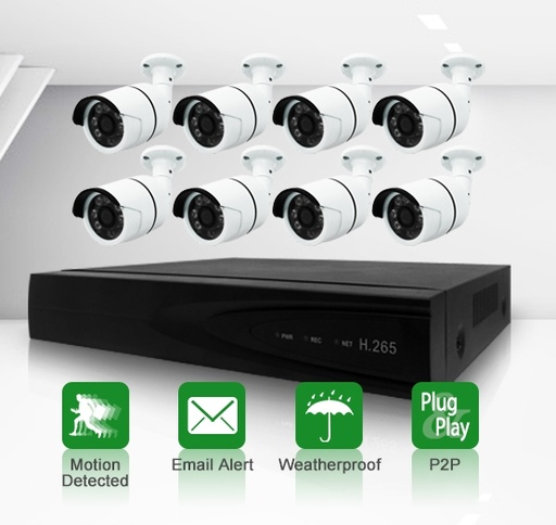 [SNH08P-20EAB30-TW] NVR Kit 8CH for CCTV Security IP Network POE