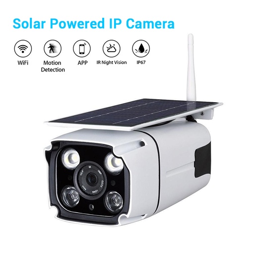 [SOLARCAMFIXCAM-TW] 太陽能電池電源IP攝像頭高清防水WiFi無線戶外人體運動檢測安全CA