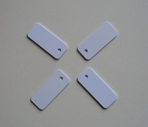 [tag048-TW-TW] 標籤RFID 125KHZ PVC材質ID吊牌珠寶迷你小 45X18MM