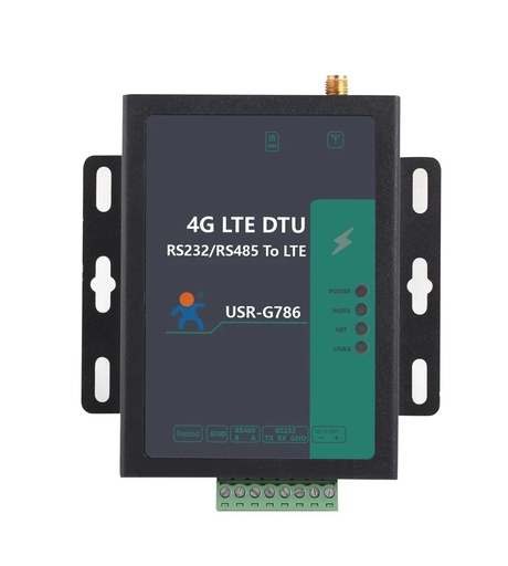 [USR-G786-TW] 4G DTU USR-G786串行端口RS232 RS485至4G LTE服務器轉換器IoT設備