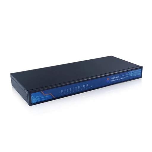 [USR-N668-TW] 工業8端口串行端口RS232 RS422 RS485至以太網轉換器服務器USR N668 IOT設備支持Modbus