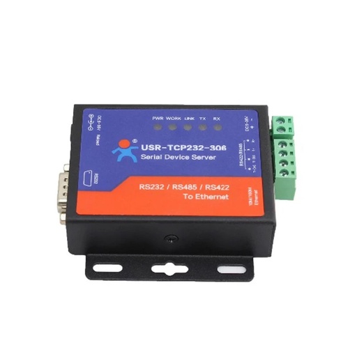 [USR-TCP232-306-TW] 串行端口RS232 RS485 RS422到以太網轉換器服務器IOT設備USR-TCP232-306