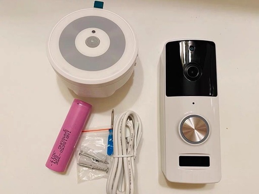 [WCAM101119340317-TW] 鋰電池門鈴4800 mah Wifi智能視頻門手機帶有tuya應用的別墅