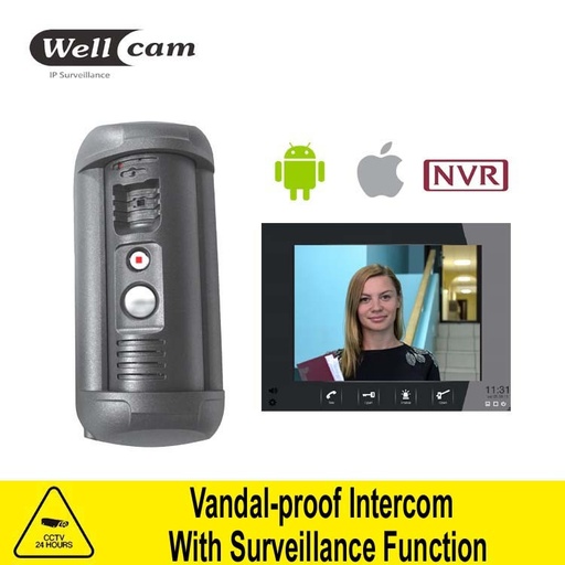 [WCAM101119340355-TW] 移動應用程序控制視頻對講機IP攝像頭門鈴