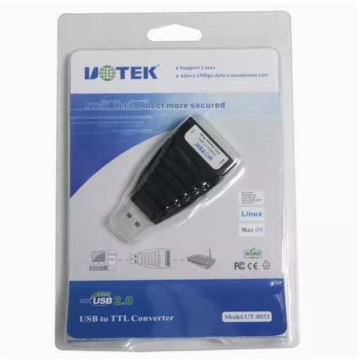 [宇泰UTEK USB轉TTL串口轉換器 5V USB2.0轉TTL協議模塊UT-8851-TW] 宇泰UTEK USB轉TTL串口轉換器 5V USB2.0轉TTL協議模塊UT-8851