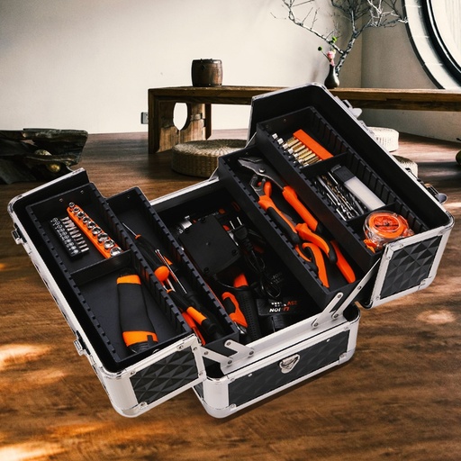 [工具箱工具家用收納折疊三層維修盒電工手提式大號塑膠五金多功能-TW] 工具箱工具家用收納折疊三層維修盒電工手提式大號塑膠五金多功能